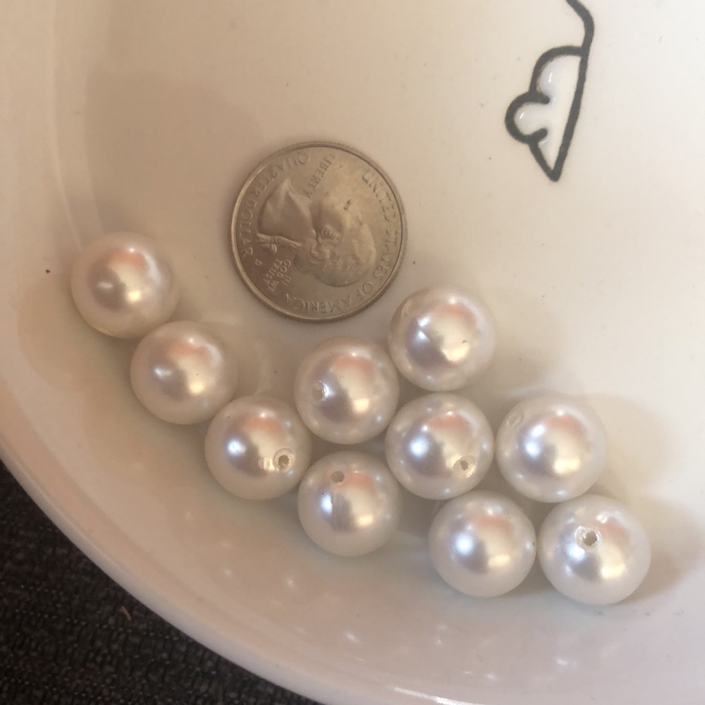 Large Fake Pearls - Picture 3 of 3